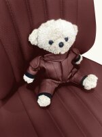 Teddy Maskottchen Oldtimer Rennsportjacke dunkelrot...