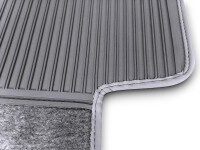 Fußmatten Teppich passend für Mercedes Benz SL107 R107/107 4 teilig Rechtslenker grau (Velour)