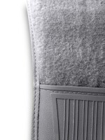 Fußmatten Teppich passend für Mercedes Benz SL107 R107/107 4 teilig Rechtslenker grau (Velour)