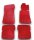 Fußmatten Teppich passend für Mercedes Benz SL107 R107/107 4 teilig Rechtslenker rot (Velour)