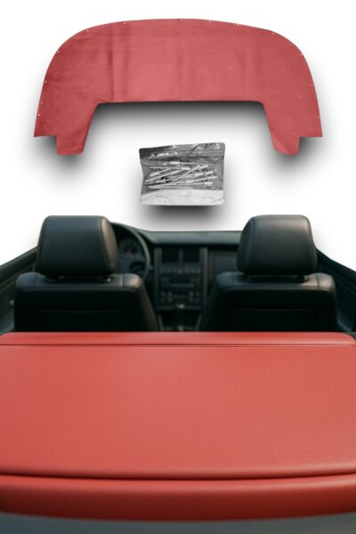 Verdeckkastenbezug Bezug Verdeckkasten für Audi 80 Cabrio rot