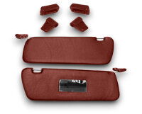 Sonnenblenden Sunvisor Paar mit Stangen + Clips für Mercedes SL 107 dunkelrot Linkslenker