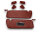 Sonnenblenden Sunvisor Paar mit Stangen + Clips für Mercedes SL 107 dunkelrot Linkslenker