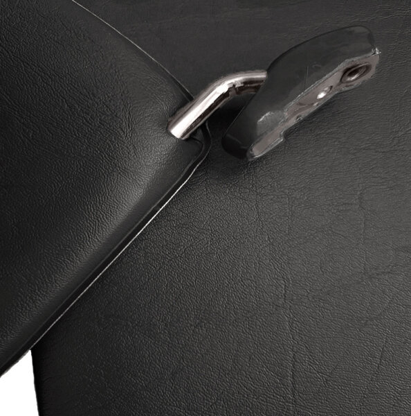 Sonnenblenden Sunvisor Paar mit Stangen + Clips für Mercedes SL 107 schwarz Linkslenker