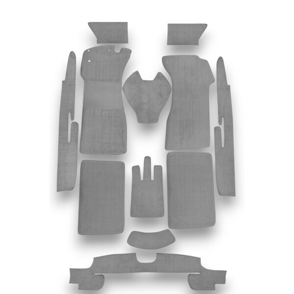 Teppichsatz für Mercedes Ponton W128 180 Gummi Absatzschoner