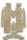 Teppichsatz für Mercedes Ponton W128 180 Gummi Absatzschoner beige