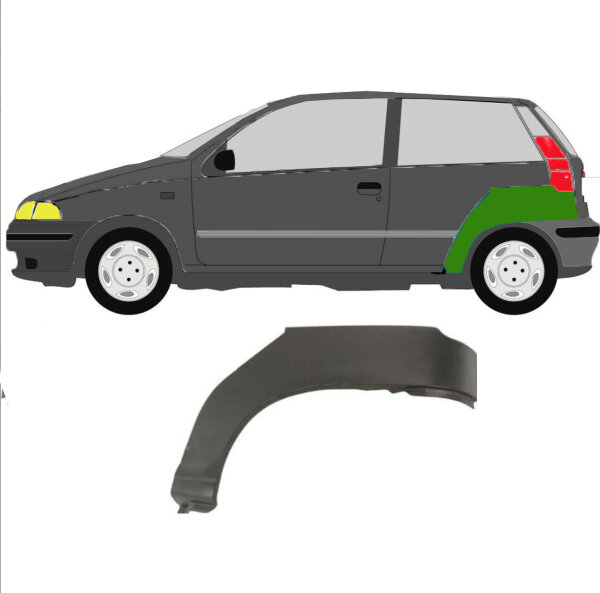 Radlauf für Fiat Punto 1993-1999 links (2 Türer)