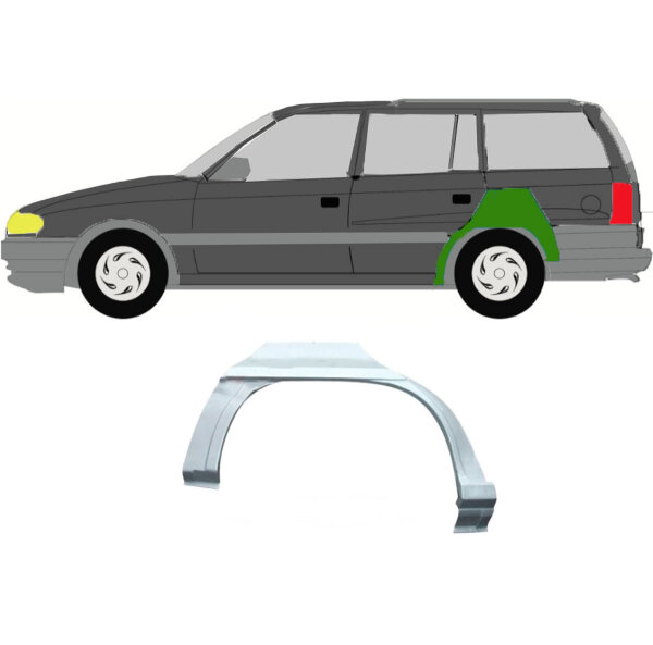 Radlauf für Kombi Opel Vauxhall Astra F 1991- 2002 links