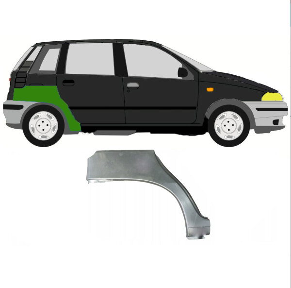 Radlauf für 4-Türer Fiat Punto 1 1993-1999 rechts