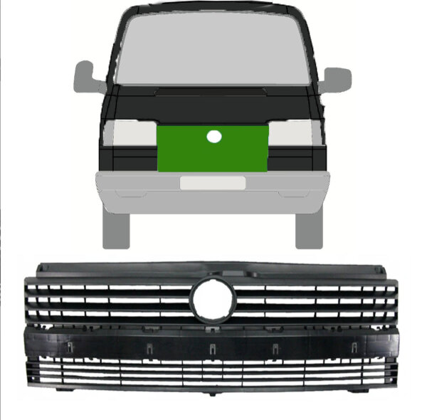 Kühlergrill für Volkswagen Transporter T4 1990-1996