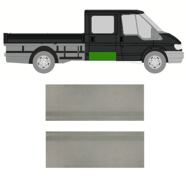 Doppelkabine Hinten Tür Reperaturblech für Ford Transit 2000-2013 rechts