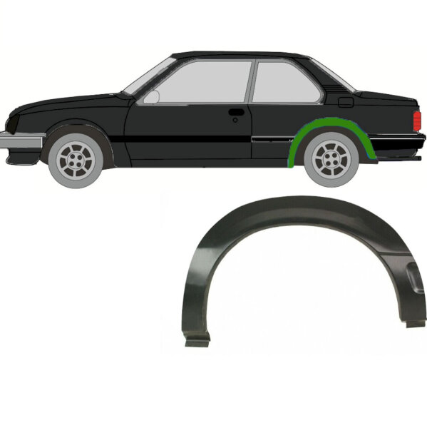 Radlauf für Vauxhall Cavalier 1981-1988 links (2 Türer)