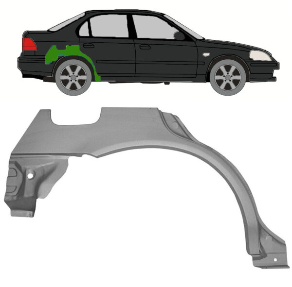 Radlauf für Honda Civic EJ/EK 1995-2001 rechts 4 Türer