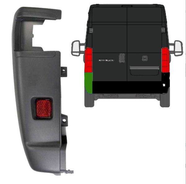 Hintere Stoßstangen für Fiat Ducato/ Peugeot Boxer/ Citroen Jumper/ Relay 2006-2018 links