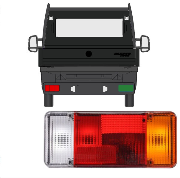 Rückleuchte für Fiat Ducato/ Peugeot Boxer/ Citroen Jumper/ Relay 2006-2012 rechts