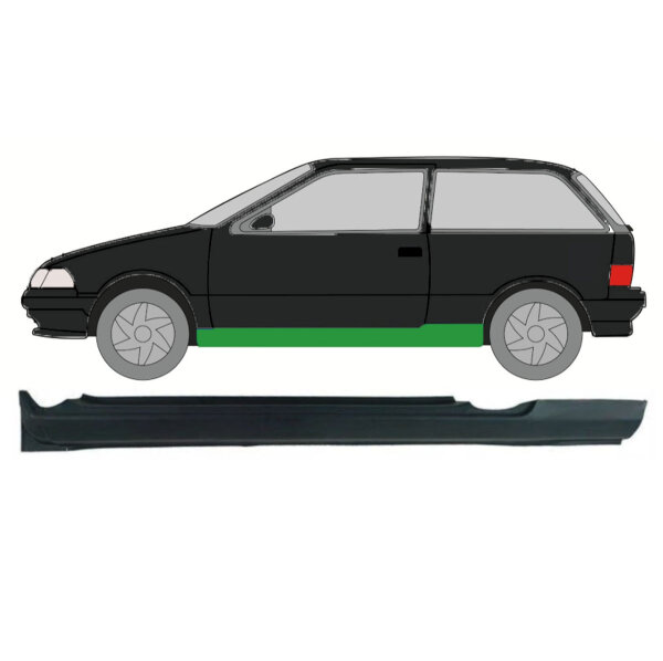 Schweller für Suzuki Swift 1988-2004 links (2 Tür)