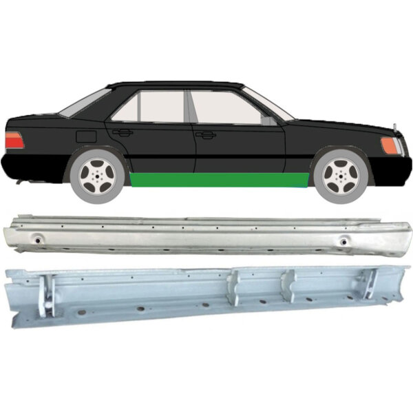 Komplett Schweller für Mercedes E Klasse W124 1984-1996 rechts