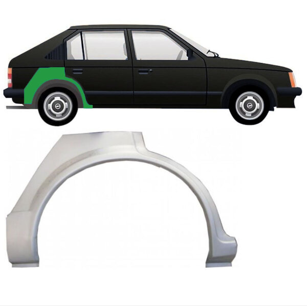 Hinterer Radlauf für Opel Kadett D/ Vauxhall Astra 1979-1984 rechts (4 Türer)