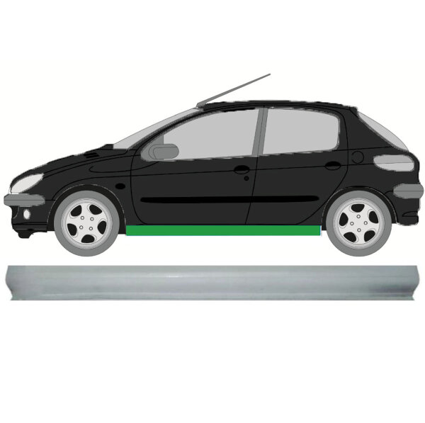 Schweller für Peugeot 206 1998- links