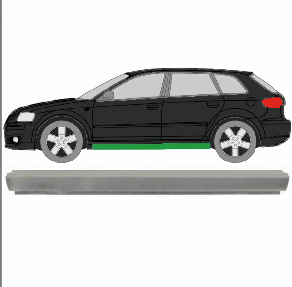 Schweller für Audi A3 8P 2003-2012 links, 140,00 €