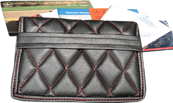 Bordmappe Bordbuch Tasche Bedienungsanleitung für Mercedes Oldtimer SL 107 etc.