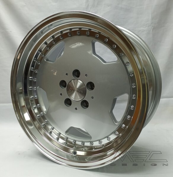 MEC Design Alufelgen Meclassico 5 Rad H-Fähig 17 Zoll für Mercedes W126 W124 R129 R107 C126 W116 W123 W108 W109