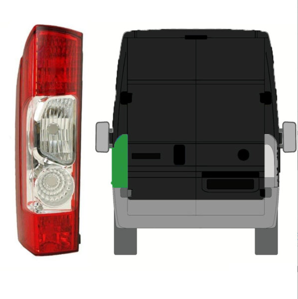 Hintere Lampe für Fiat Ducato/ Peugeot Boxer/ Citroen Jumper/ Relay 2006-2014 links