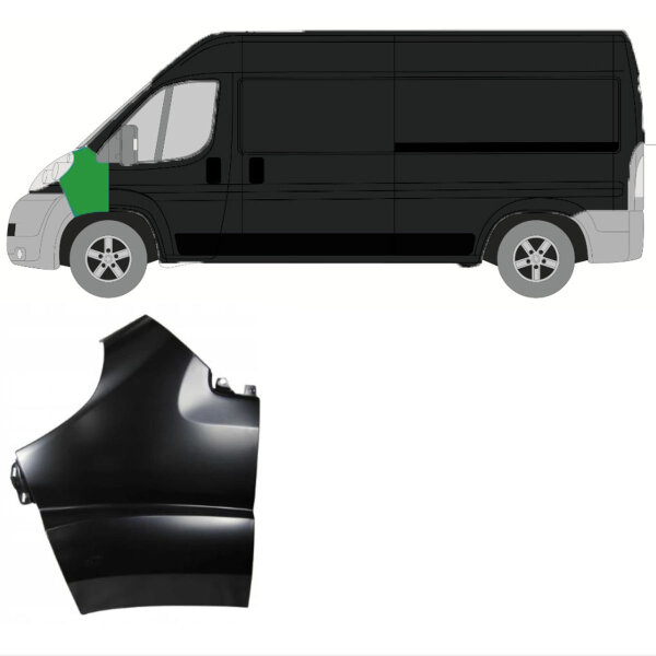 Vorderer Kotflügel für Fiat Ducato/ Peugeot Boxer/ Citroen Jumper/ Relay 2006-2014 links