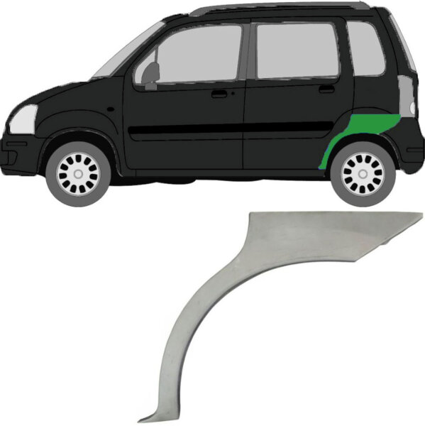 Hinterer Radlauf für Opel/ Vauxhall Agila A 2001-2008 links