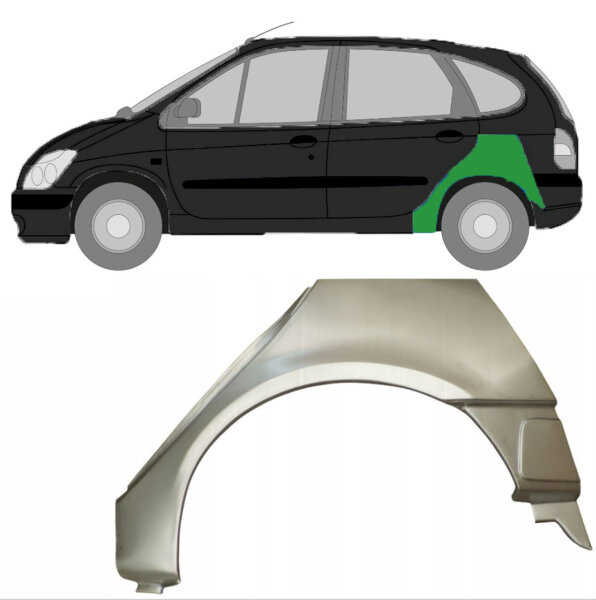 Hinterer Radlauf für Renault Megane I / Scenic 1995-2003 links (4 Türer)