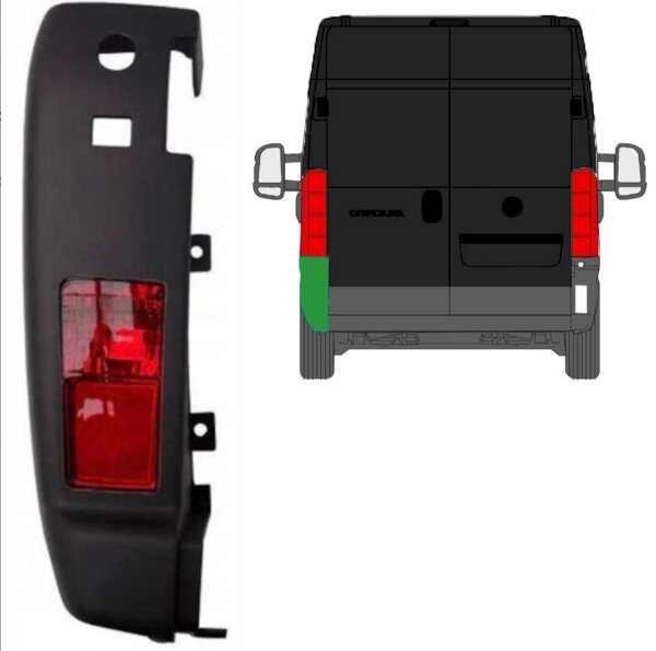 Stoßstange + Lampe für Fiat Ducato/ Peugeot Boxer/ Citroen Jumper/ Relay 2018- links