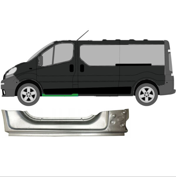 Schweller für Opel-Vauxhall Vivaro/Renault Trafic/ Nissan Primastar 2001-2014 links