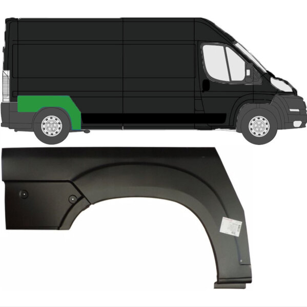 Hinterer Radlauf für Fiat Ducato/ Peugeot Boxer/ Citroen Jumper/ Relay 2006- rechts