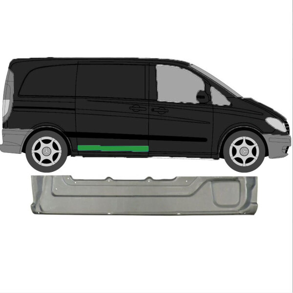 Inneres Schiebetürblech für Mercedes Vito W639 2003-2014 rechts