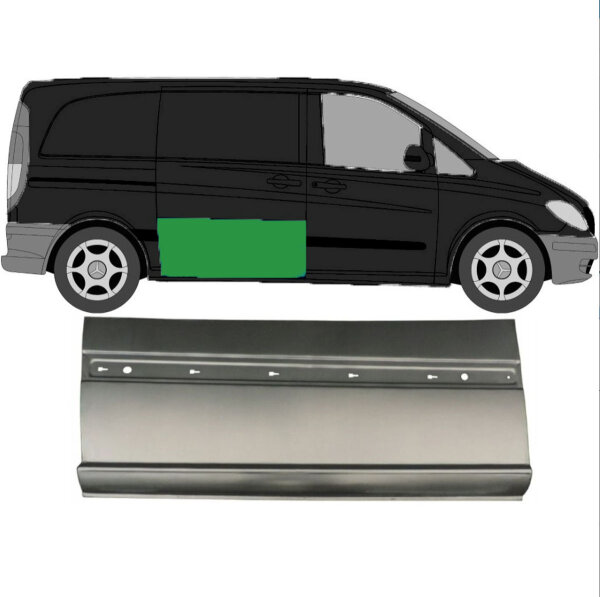 Äußeres Schiebetürblech für Mercedes Vito W639 2003-2013 rechts