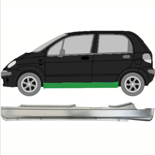 Schweller für Daewoo Chevrolet Matiz 1998-2008 links