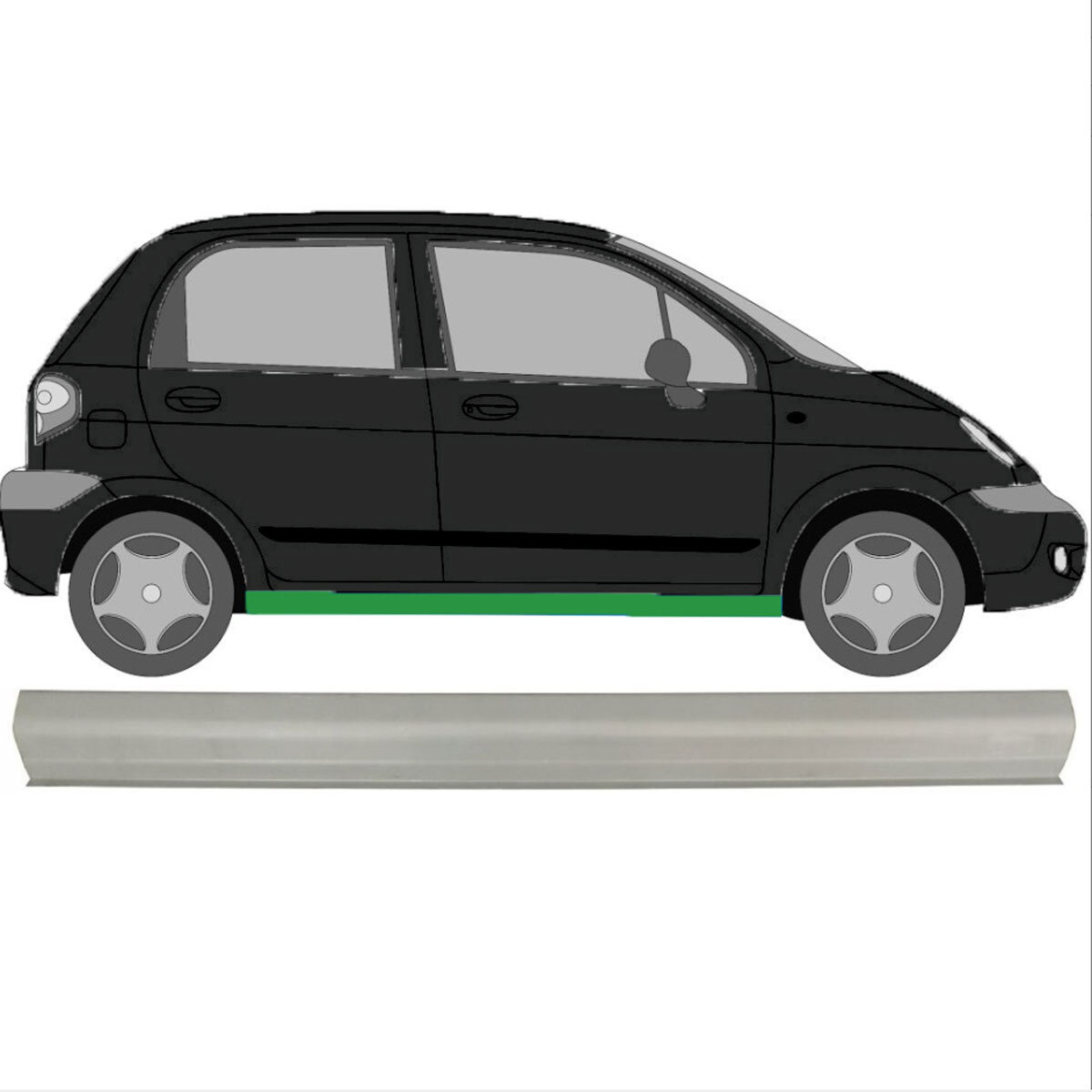 Elektrischer Fensterschalter Vorne Links | Für Chevrolet Spark 2010-2015 | Kompatibel Mit Matiz & Kalos