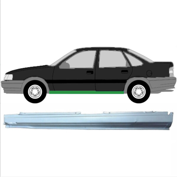 Schweller für Opel/Vauxhall Vectra/Cavalier 1988-1995 links