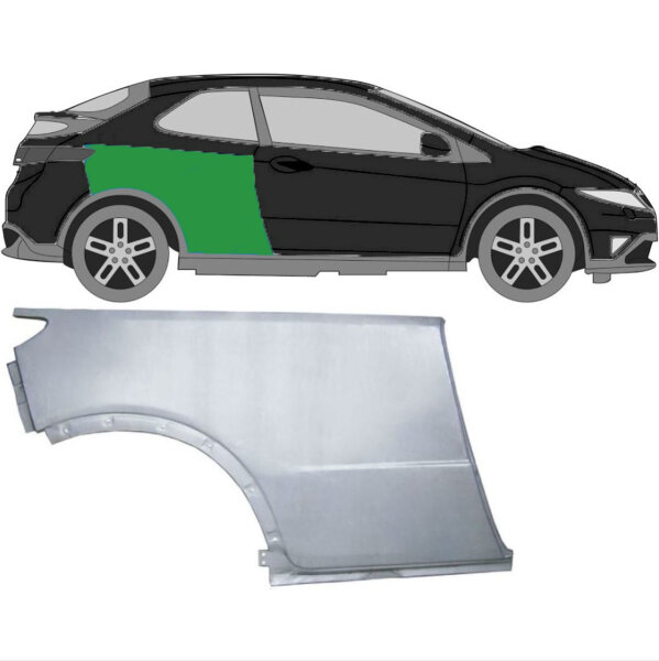 Hinterer Radlauf für Honda Civic 2005-2011 rechts (2 Türer)