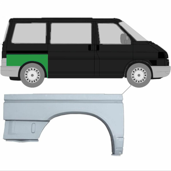 Hinterer Kotflügel für Volkswagen Transporter T4 1990-2003 rechts