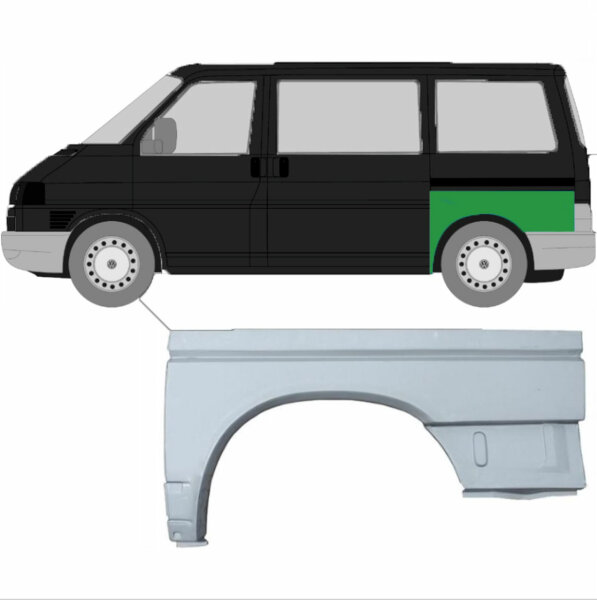 Hinterer Kotflügel für Volkswagen Transporter T4 1990-2003 links