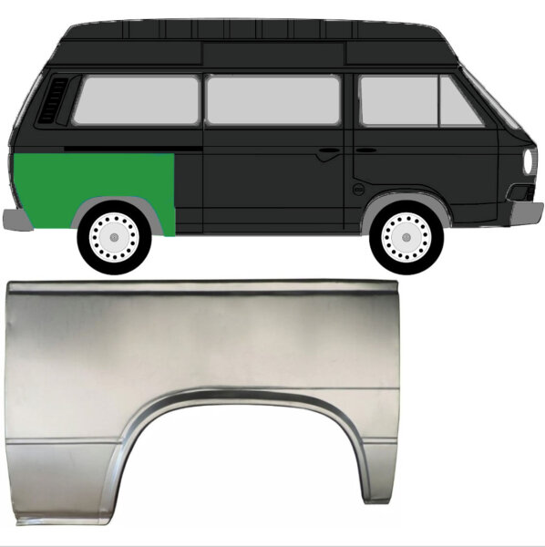 Hinterer Kotflügel für Volkswagen Transporter T3 1979-1992 rechts