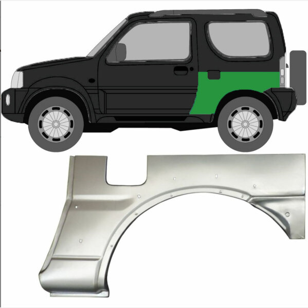 Hinterer Kotflügel für Suzuki Jimmy 1998-2018 links