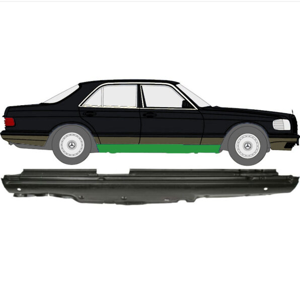 Schweller für Mercedes S Klasse W126 1979-1991 links