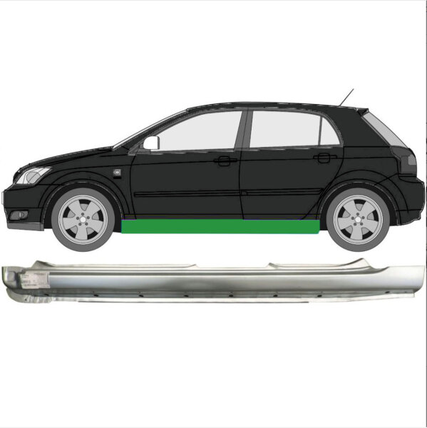Vollschweller für Toyota Corolla E12 2001-2007 links (4 Türer)