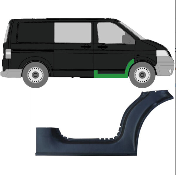 Drittel Schweller für Volkswagen Transporter T5 2003-2015 rechts