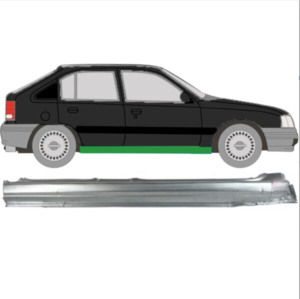 Schweller für Opel Kadett/ Vauxhall Astra 1984-1993 rechts (4 Türer)