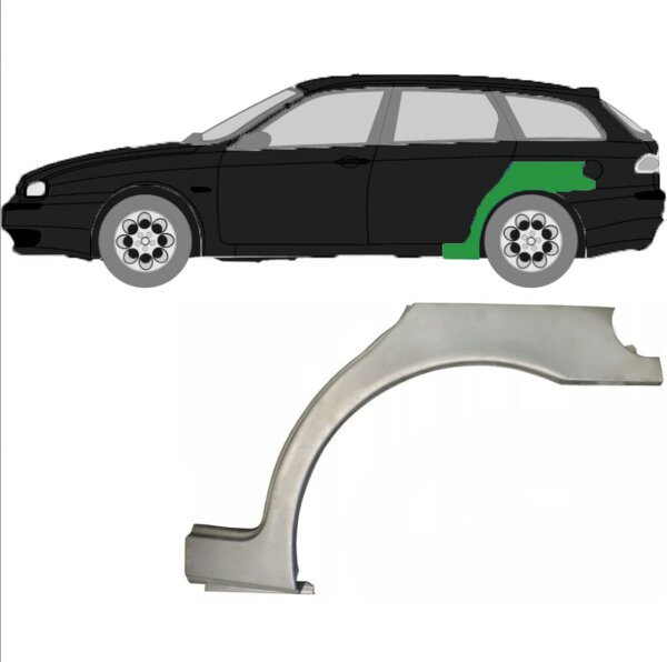 Hinterer Radlauf für Alfa Romeo 156 1997-2005 links Kombi