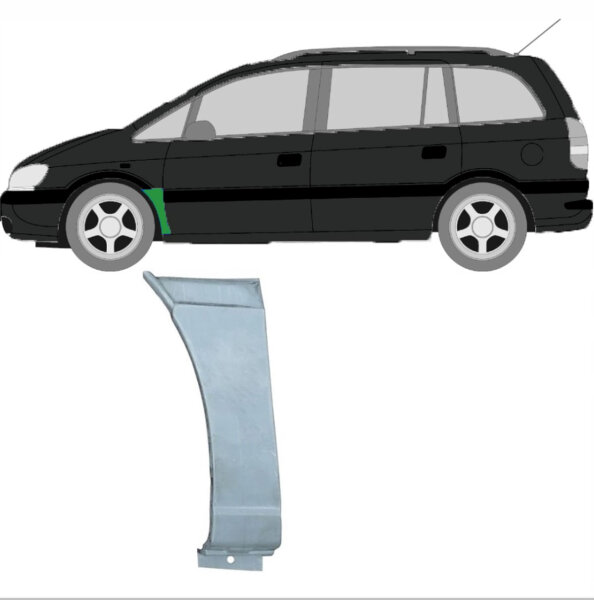 Vorderer Kotflügel für Opel/Vauxhall Zafira A 1999-2005 links