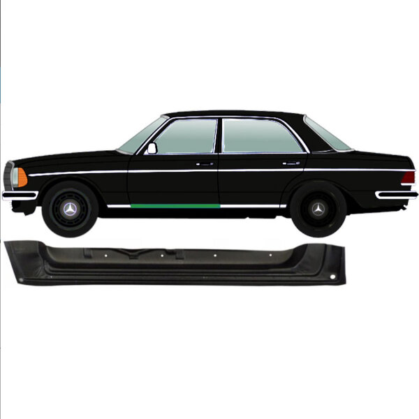 Inneres Vordertürblech für Mercedes W123 1975-1985 links